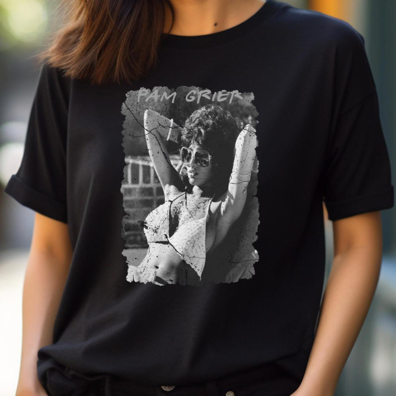Pam Grier Vintage - Blaxploitation Cinematic Movements PNG, Blaxploitation PNG.jpg