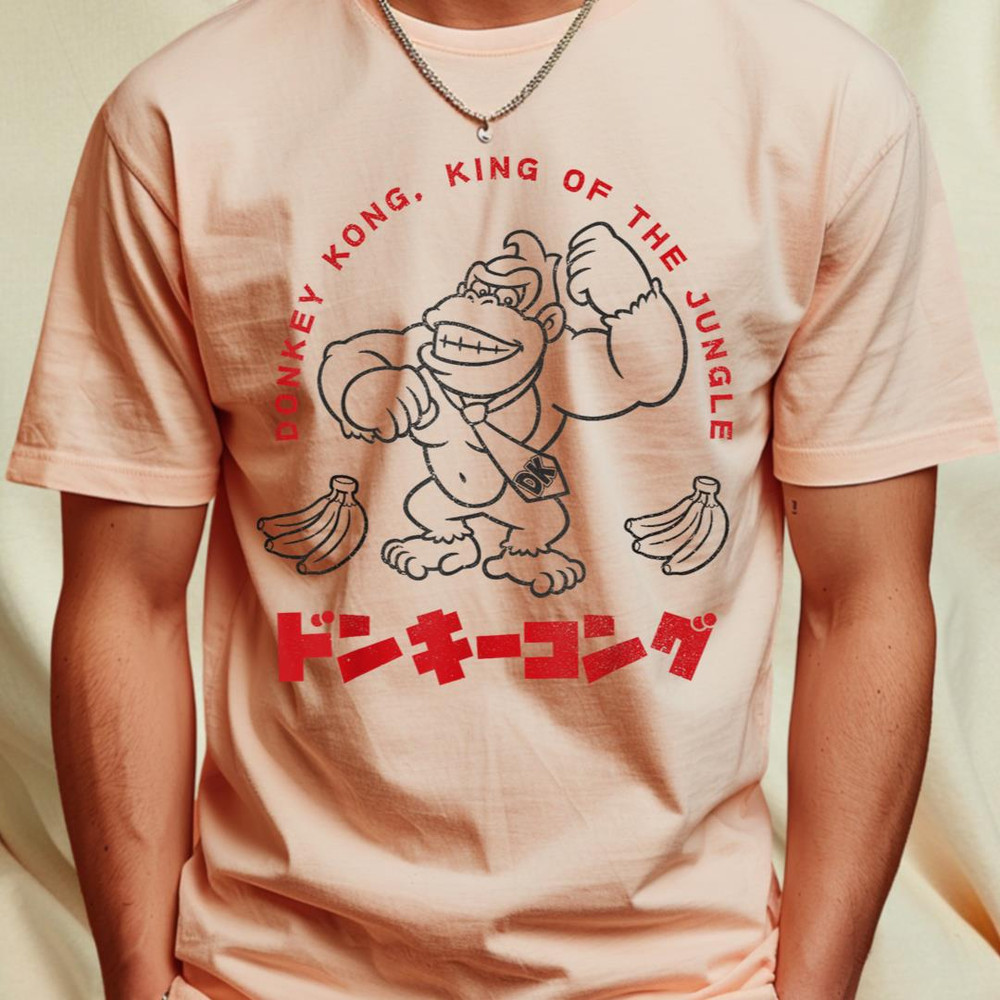 Super Mario Donkey Kong King Of The Jungle Kanji Portrait T-Shirt 181 - Copy_T-Shirt_File PNG.jpg