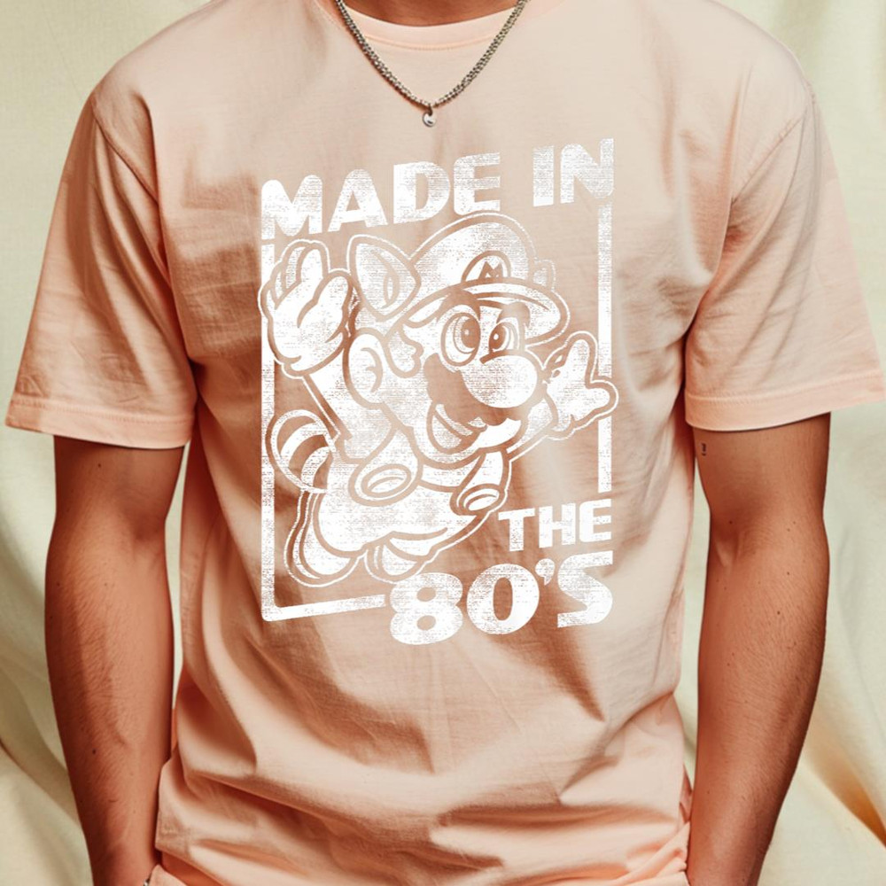 Super Mario Tanooki Mario Made In The 80's Premium T-Shirt 362_T-Shirt_File PNG.jpg