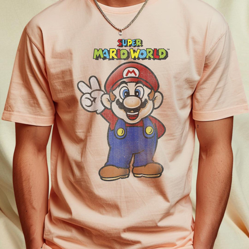 Super Mario World Mario Peace Portrait T-Shirt 252_T-Shirt_File PNG.jpg