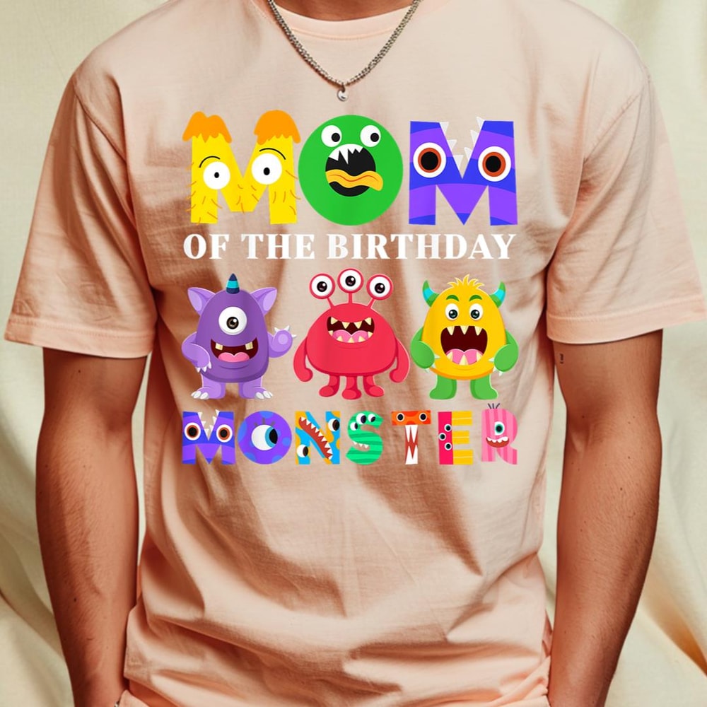 Mom Little Monster Kids 1st Birthday Party Family Monster T-Shirt 77_T-Shirt_File PNG.jpg