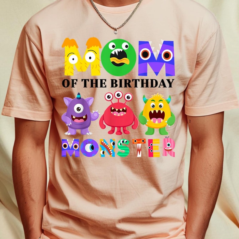 Mom Little Monster Kids 1st Birthday Party Family Monster T-Shirt 185_T-Shirt_File PNG.jpg