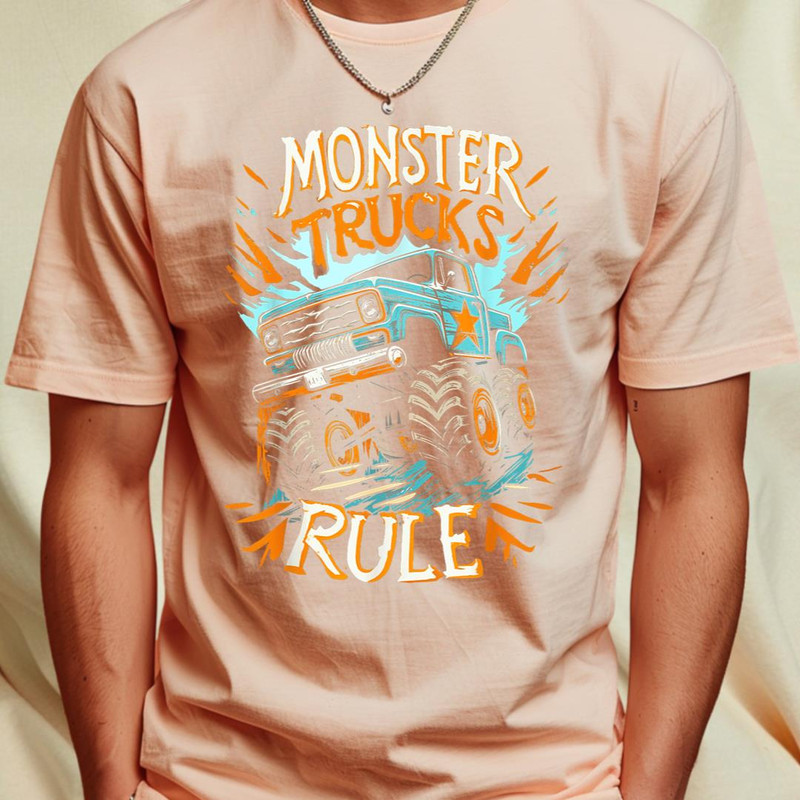 Monster Truck for Toddlers, Kids Monster Truck Vintage Retro T-Shirt 249_T-Shirt_File PNG.jpg