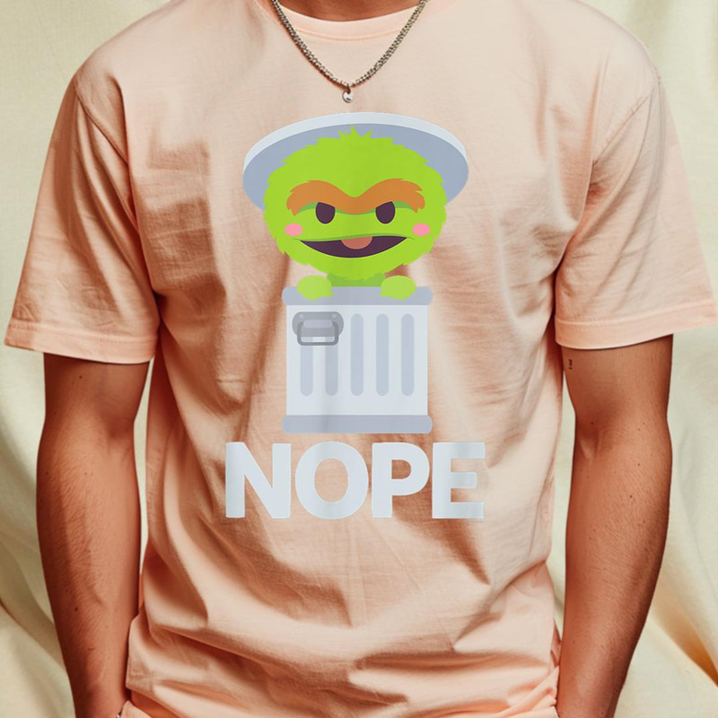 Sesame Street Oscar the Grouch Nope T-Shirt 158_T-Shirt_File PNG.jpg