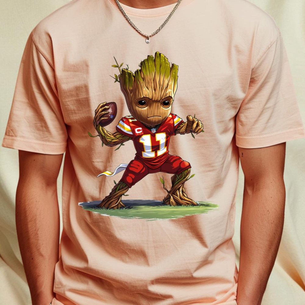 Groot Vs Chiefs Logo (200)_T-Shirt_File PNG.jpg