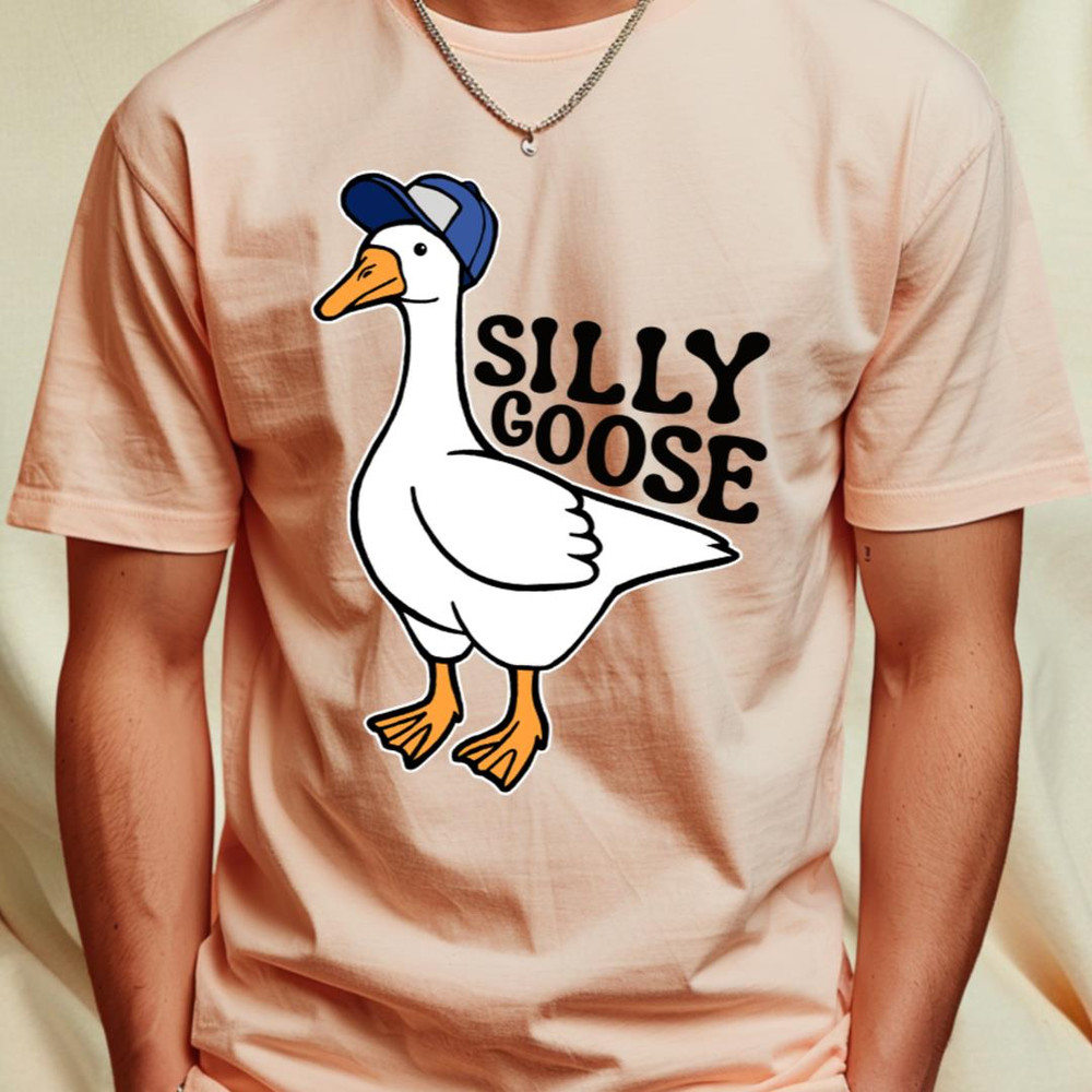 Silly Goose with Baseball Hat T-Shirt_T-Shirt_File PNG.jpg