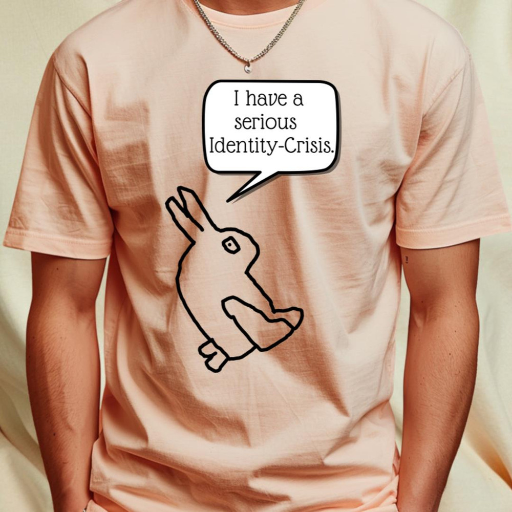 Wittgenstein Rabbit Duck Optical Illusion I have a serious identity crisis T-Shirt_T-Shirt_File PNG.jpg