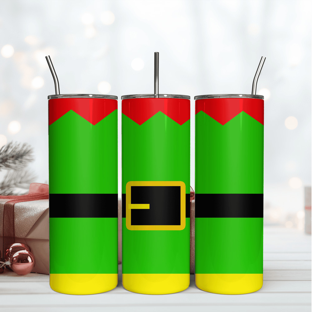 Christmas ELF Tumbler Wrap, 20oz Straight Tumbler, Digital Download.png
