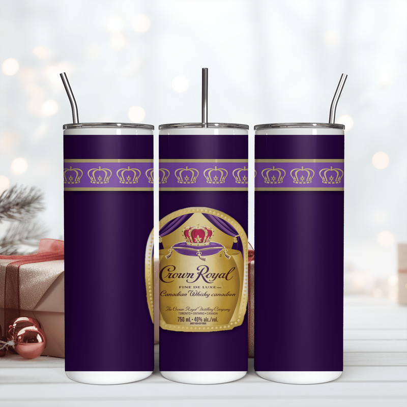 Crown Royal Skinny 20Oz Tumbler Wrap Png, Digital Download PNG, Game Wrap Design Png.png