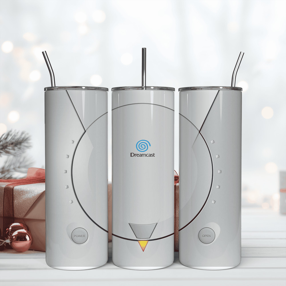 Dreamcast 20Oz Tumbler Wrap Png, Digital Download PNG, Wrap Design Png.png