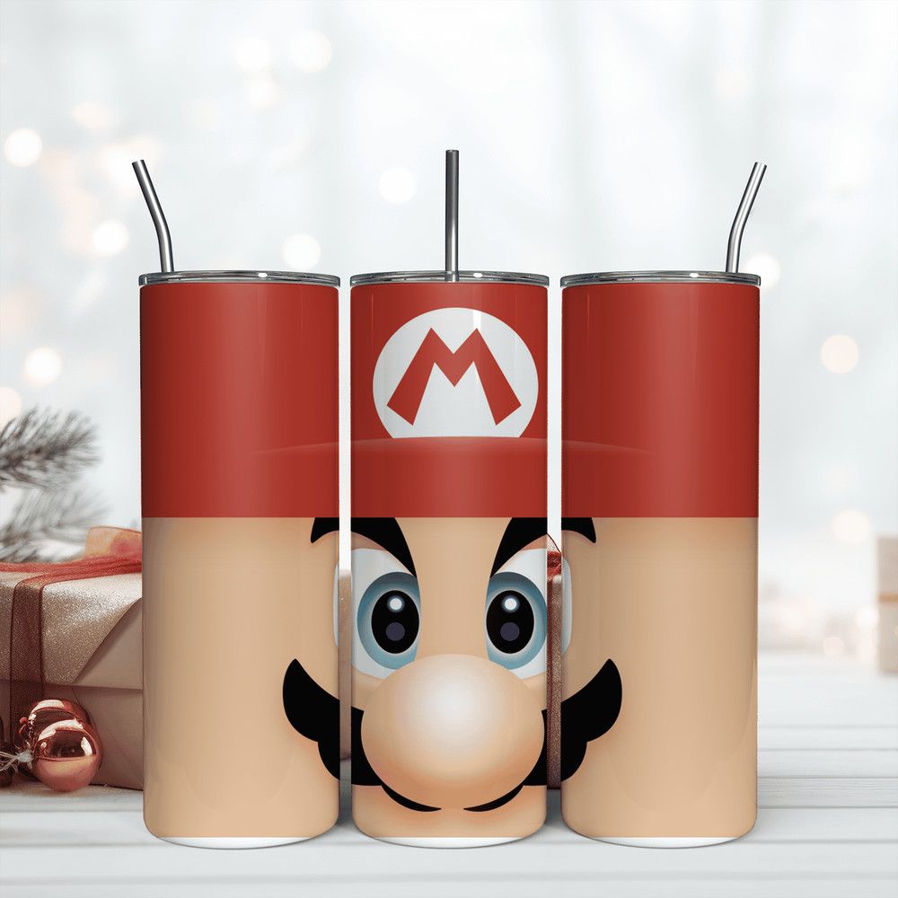 Mario 20Oz Tumbler Wrap Png, Digital Download PNG, Wrap Design Png.png