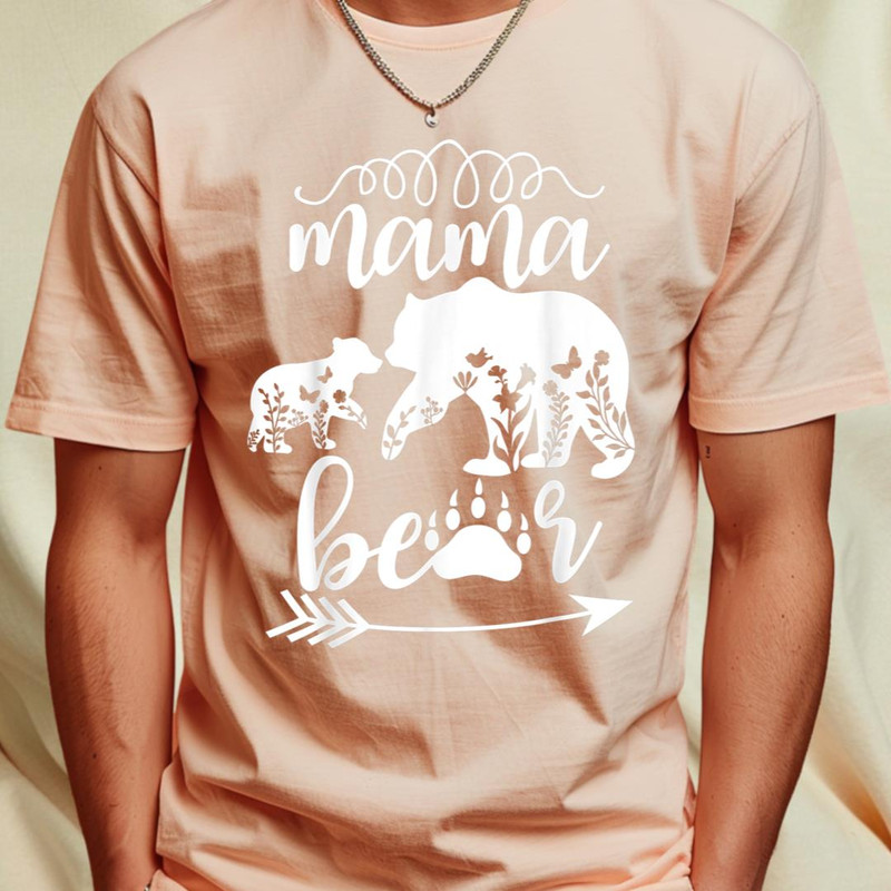 Floral Mama Bear Mom of 1 Mama Bear One Cub floral Mama Bear T-Shirt 476.png PNG, Care Bears PNG, Care Bears Digital Png Files_T-Shirt_File PNG.jpg