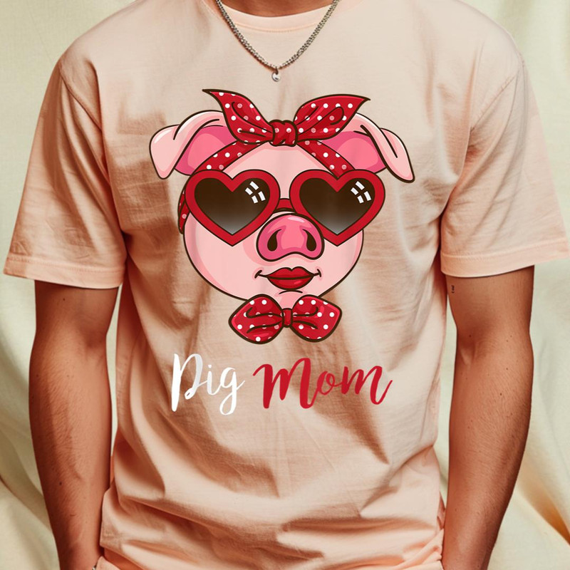 Pig Mom Pig Owner Mothers Day Swine Farmer Wife Pig T-Shirt 418_T-Shirt_File PNG.jpg
