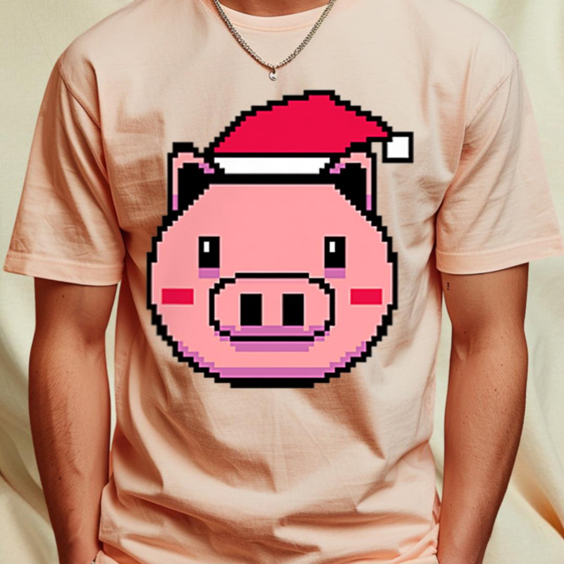 Pig Pixelated Christmas - Funny Pig Xmas T-Shirt 456_T-Shirt_File PNG.jpg