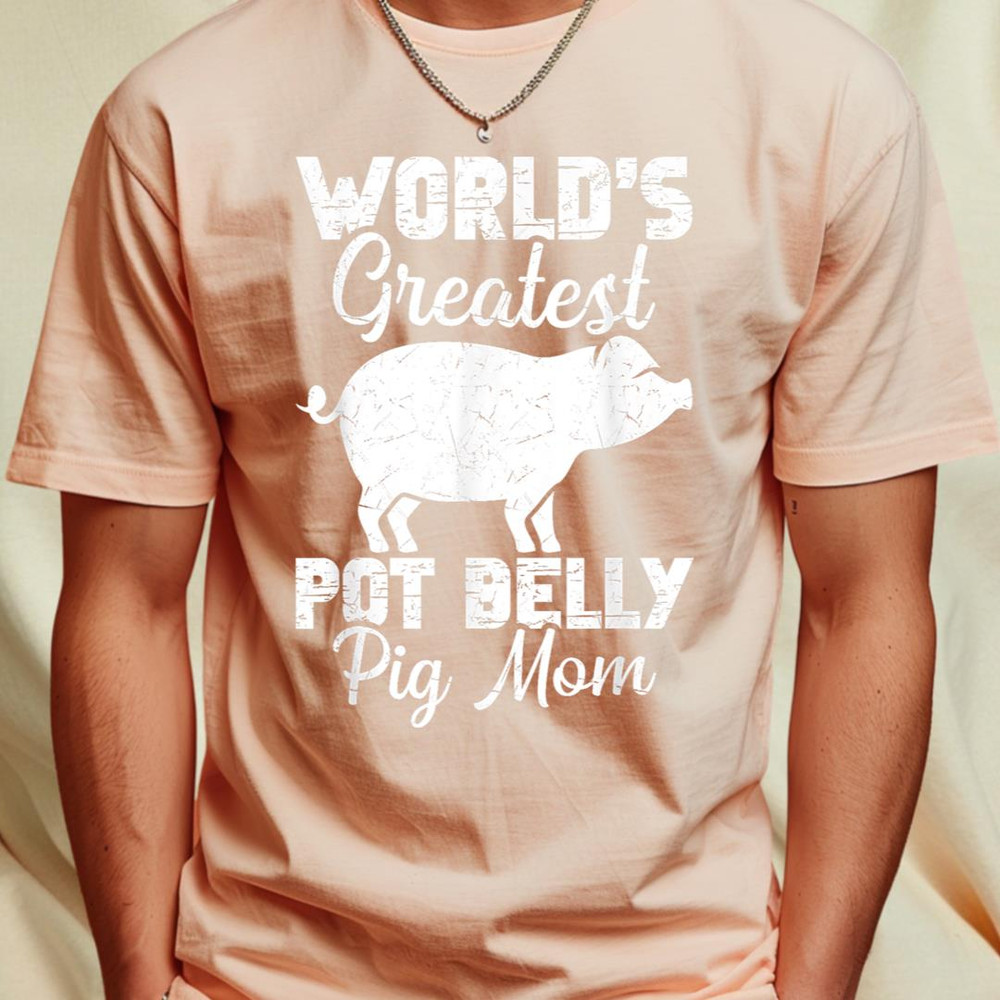 Pot Belly Pig Mom Pig Harness ad Leash Pot Belly Pig Lover T-Shirt 346_T-Shirt_File PNG.jpg