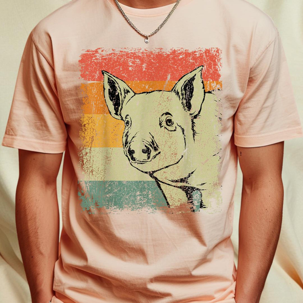 Retro Pig Farmer Gift Vintage Pig T-Shirt 349_T-Shirt_File PNG.jpg