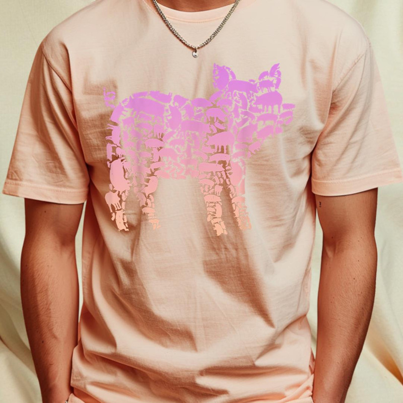 Silhouette Pigs Tshirt for Pig Lover Girls Pig T-Shirt 230_T-Shirt_File PNG.jpg
