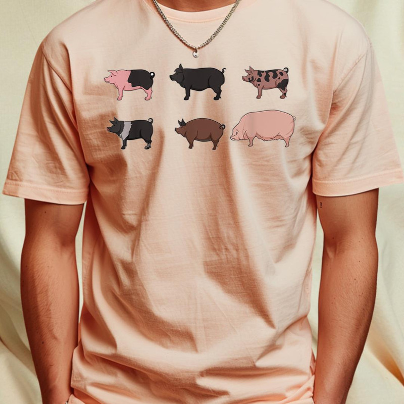 Types of Pigs Owner Cool Animal Funny Gift for Pig Lovers T-Shirt 483_T-Shirt_File PNG.jpg