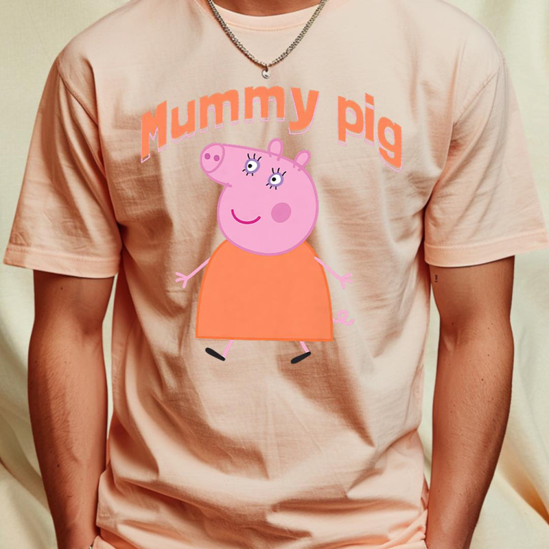 Womens Peppa Pig Mother's Day Mummy Pig Portrait Premium T-Shirt 65_T-Shirt_File PNG.jpg