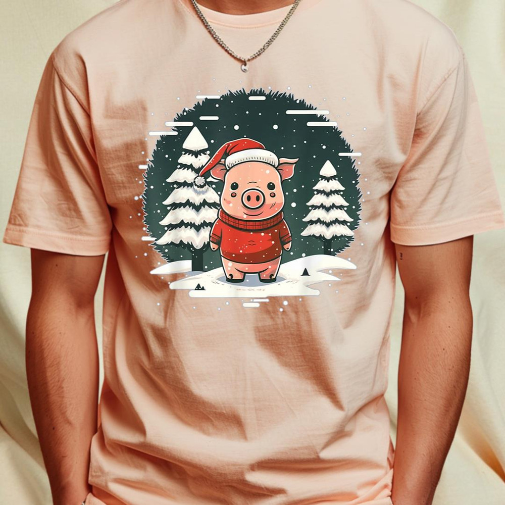 Xmas Pig Santa on Christmas Pig T-Shirt 393_T-Shirt_File PNG.jpg