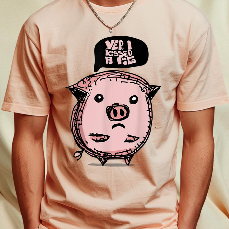 Yep I Kissed a Pig Top Cute Pigs Buff Tee T-Shirt 412_T-Shirt_File PNG.jpg