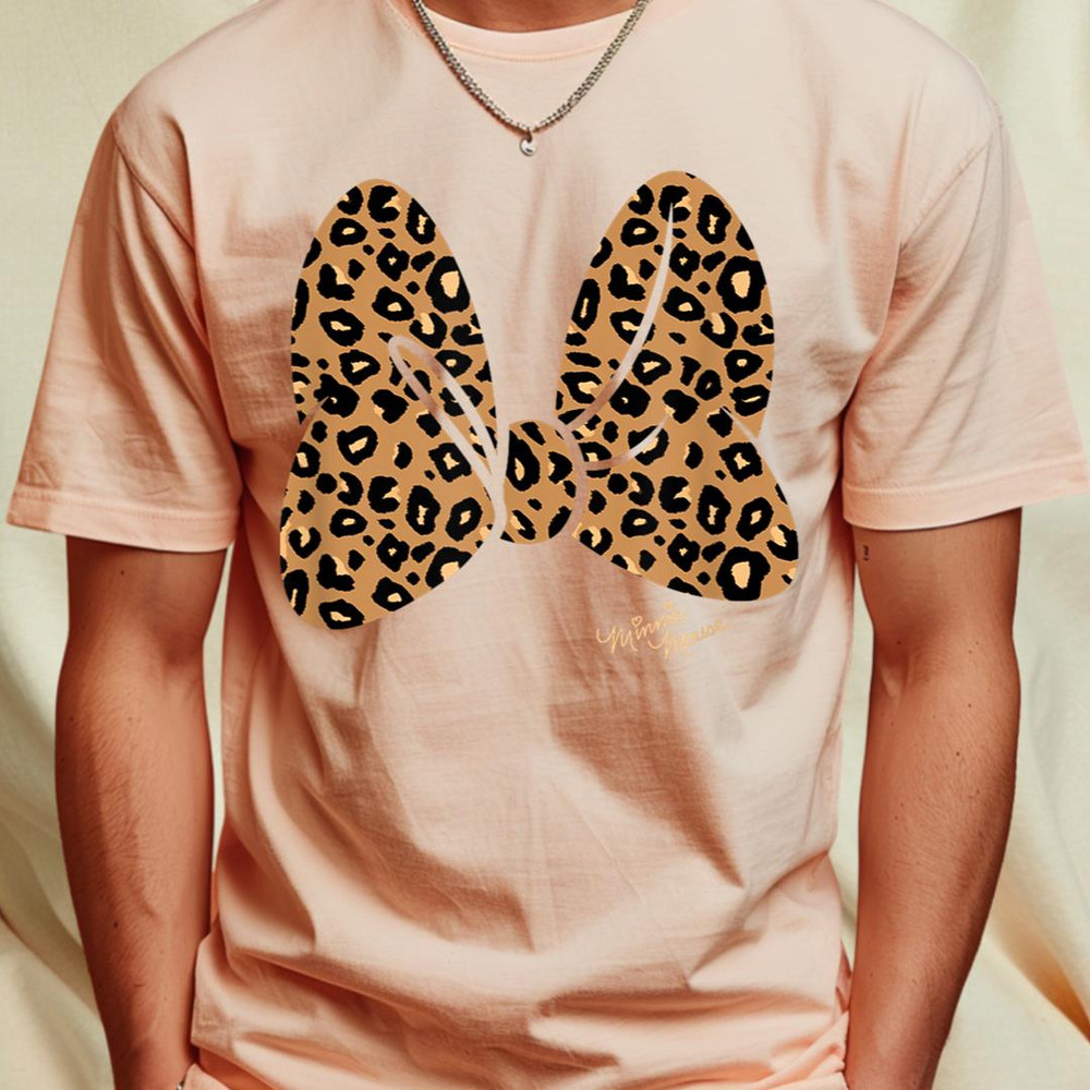 Disney Minnie Mouse Classic Leopard Print Bow T-Shirt 141_T-Shirt_File PNG.jpg