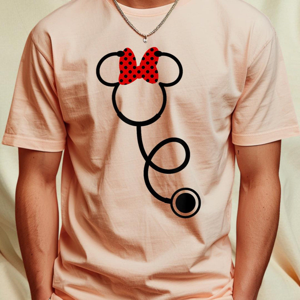 Disney Nurse's Day Minnie Mouse Stethoscope T-Shirt 147_T-Shirt_File PNG.jpg
