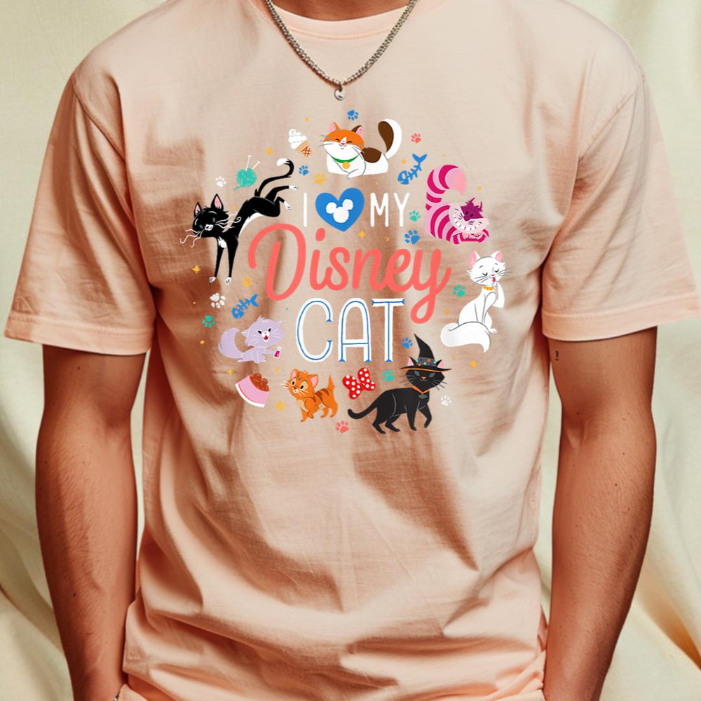 Disney Pets Group Cats I Love My Disney Cat T-Shirt 369_T-Shirt_File PNG.jpg