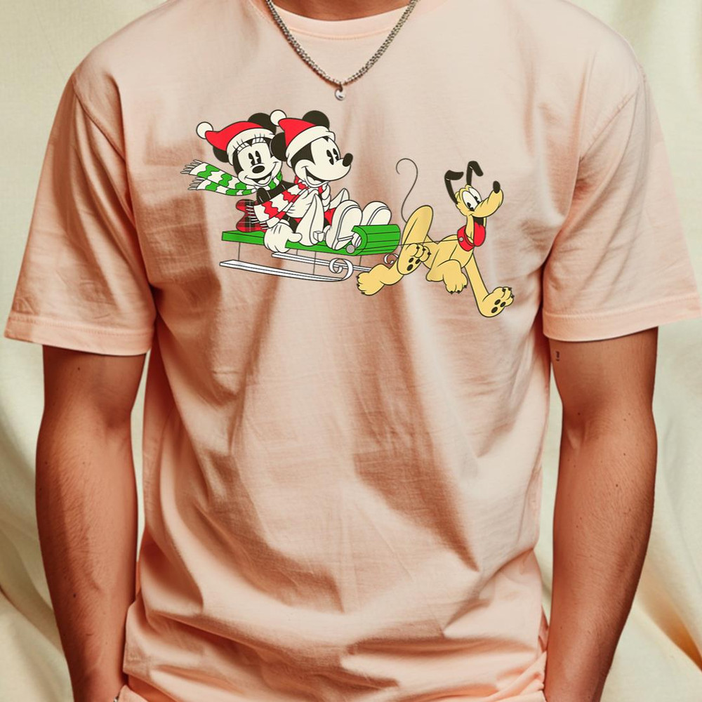 Disney Vintage Mickey Minnie Pluto Holiday Sleigh T-Shirt 33_T-Shirt_File PNG.jpg