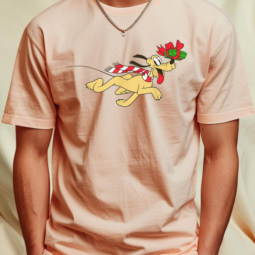 Disney Vintage Pluto Running Holiday T-Shirt T-Shirt 40_T-Shirt_File PNG.jpg