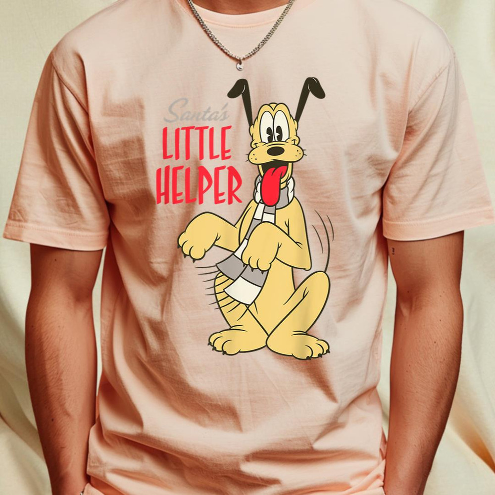 Disney Vintage Pluto Santa's Little Helper Holiday T-Shirt 73_T-Shirt_File PNG.jpg