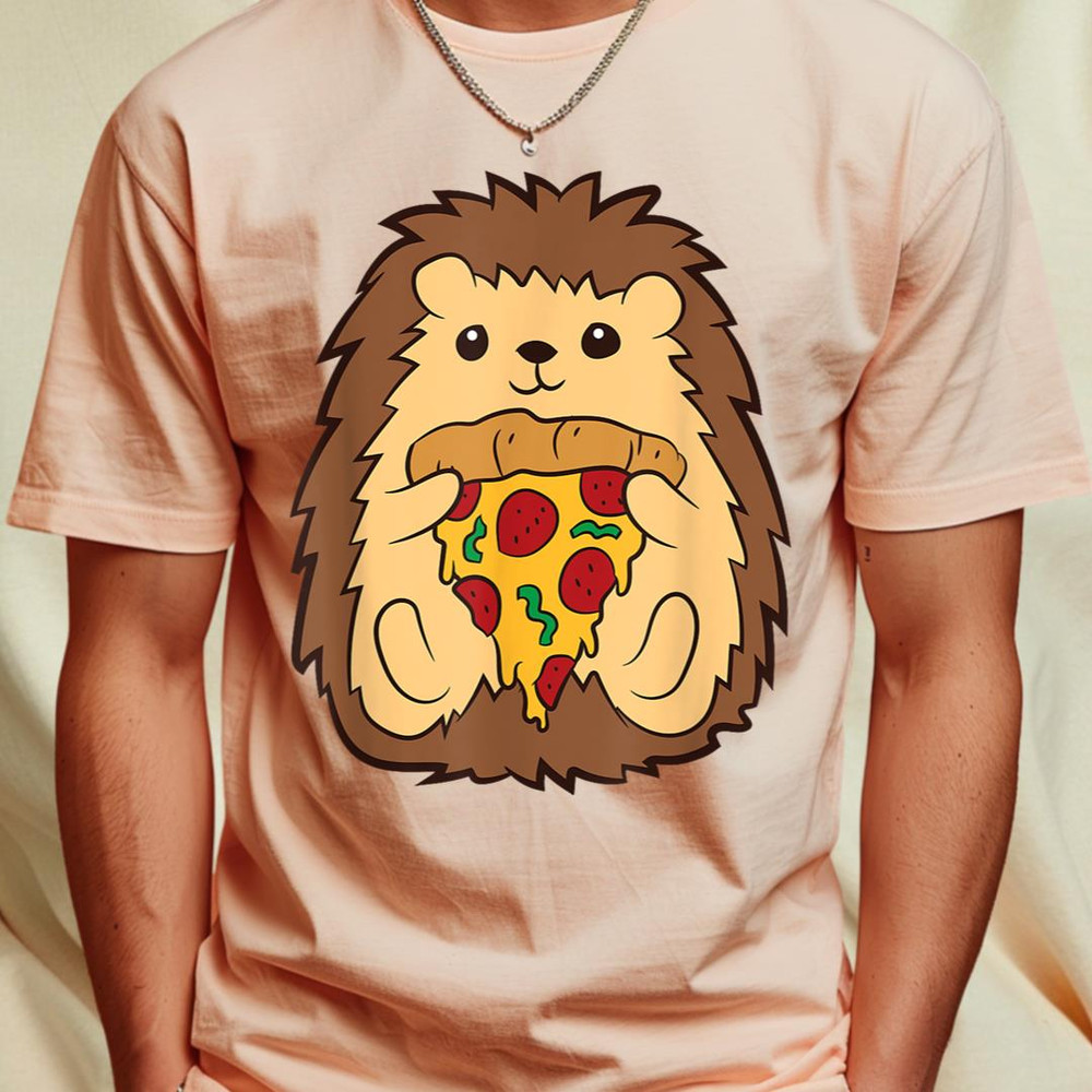 Hedgehog Eating Pizza Fast Food Pizza Hedgehog T-Shirt 40_T-Shirt_File PNG.jpg