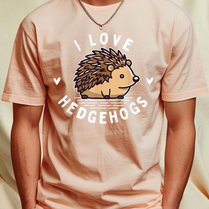 I Love Hedgehogs - Spiny Animal Fans Porcupine Lover Zoology T-Shirt 39_T-Shirt_File PNG.jpg