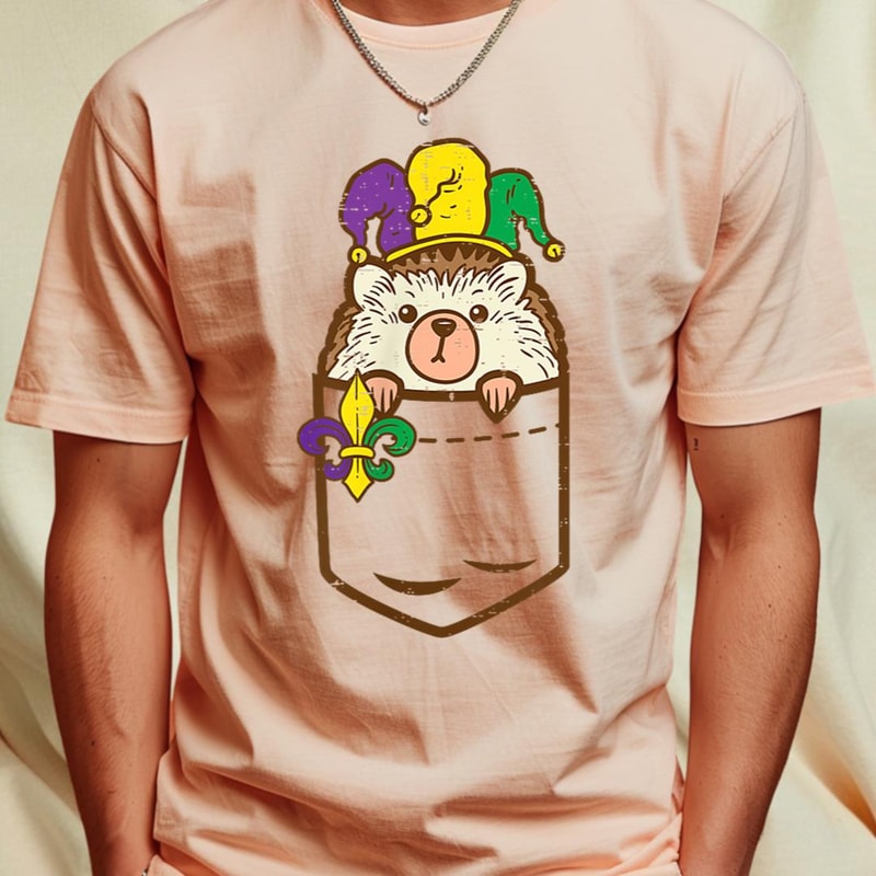 Jester Hedgehog Mardi Gras Pocket Cute Nola Men Women Kids T-Shirt 130_T-Shirt_File PNG.jpg