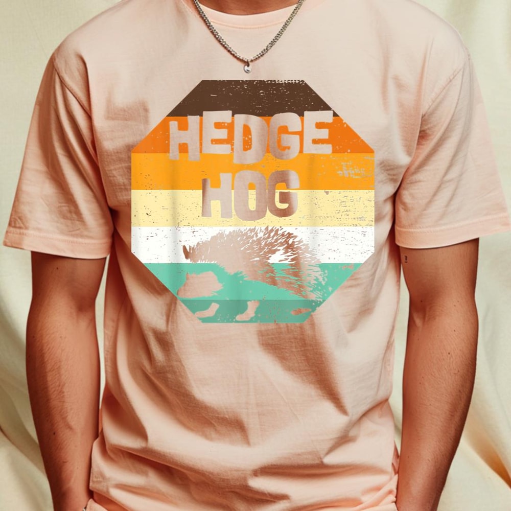 Retro Hedgehog Vintage Autumn Forest Animal T-Shirt 244_T-Shirt_File PNG.jpg