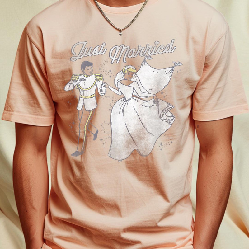 Disney Cinderella Prince & Princess Just Married V-2 T-Shirt 25_T-Shirt_File PNG.jpg