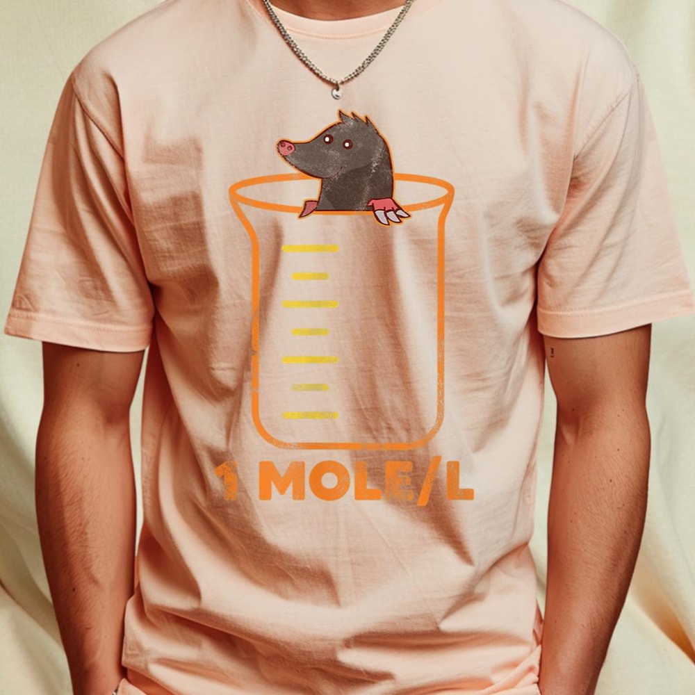One Mole Per Liter Chemistry Science Avogadro's Day Grunge T-Shirt 420_T-Shirt_File PNG.jpg