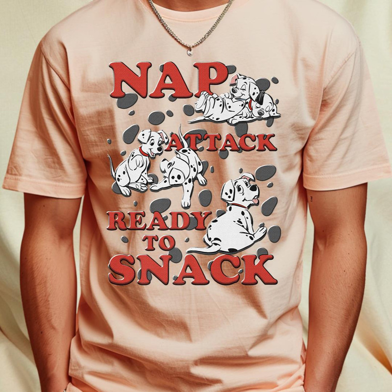 Disney 101 Dalmatians Nap Attack Ready To Snack Premium T-Shirt 481_T-Shirt_File PNG.jpg