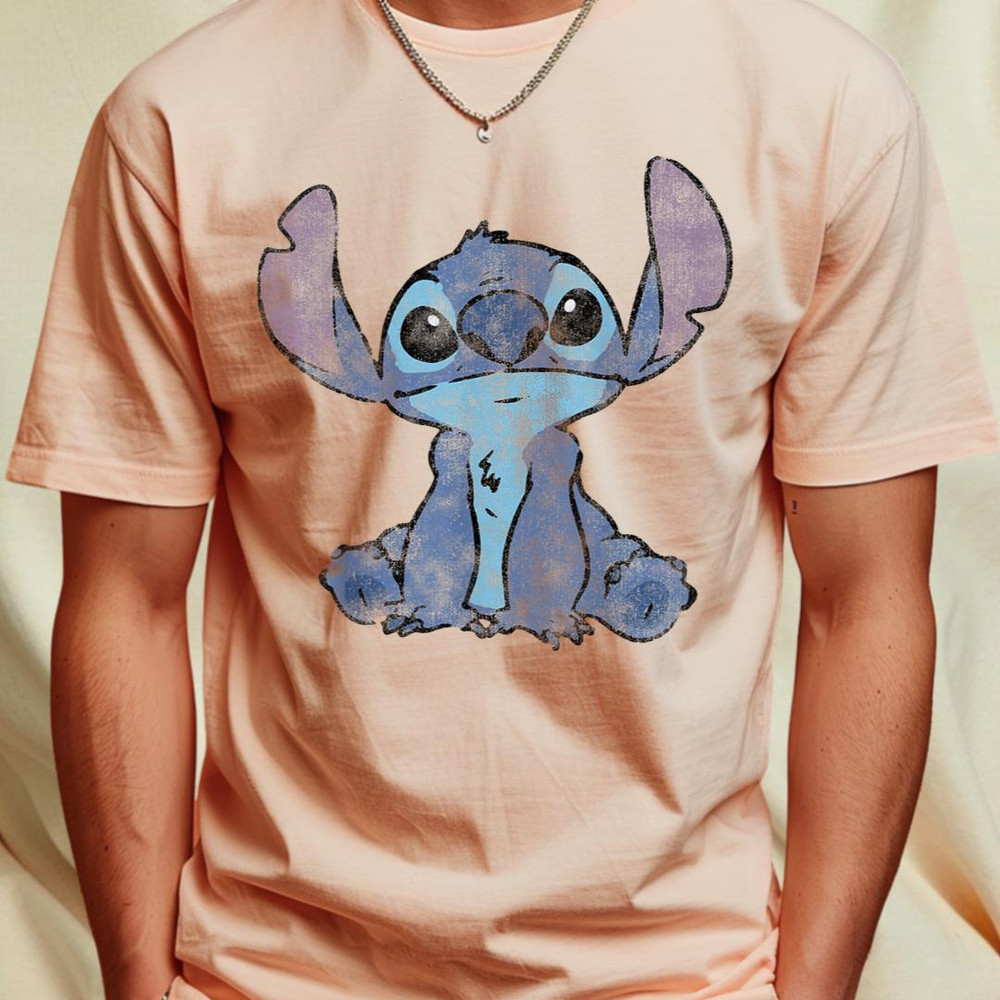 Disney Lilo & Stitch Distressed Stitch Portrait T-Shirt 1_T-Shirt_File PNG.jpg