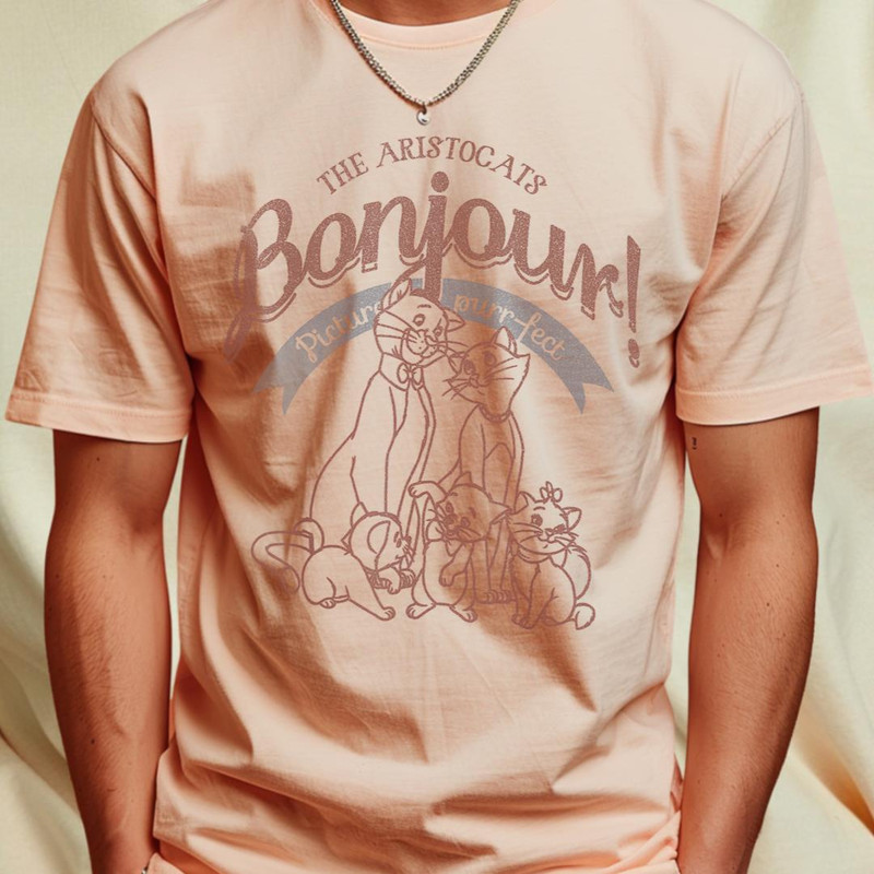 Disney The Aristocats Bojour Picture Purrfect T-Shirt 244_T-Shirt_File PNG.jpg