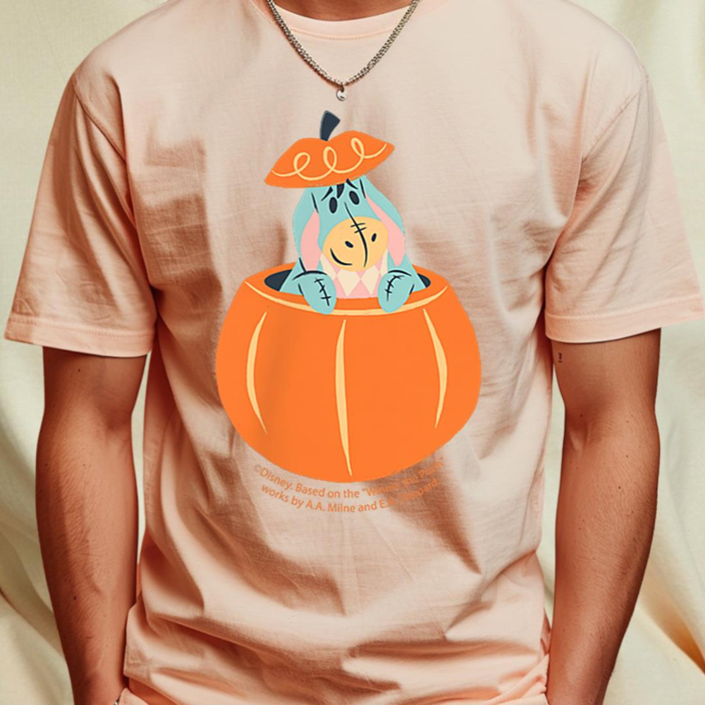 Disney Winnie the Pooh Eeyore in Pumpkin Halloween T-Shirt 376_T-Shirt_File PNG.jpg