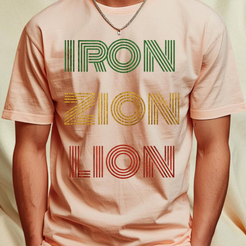 Iron Zion Lion - Rasta Reggae Ethiopia Jamaica Design T-Shirt 103_T-Shirt_File PNG.jpg