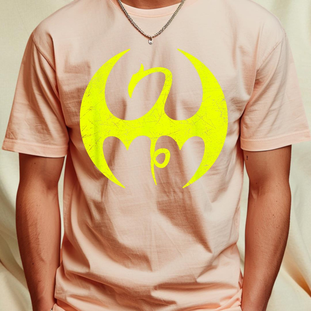 Marvel Iron Fist Distressed Dragon Logo Graphic T-Shirt C1 T-Shirt 255_T-Shirt_File PNG.jpg