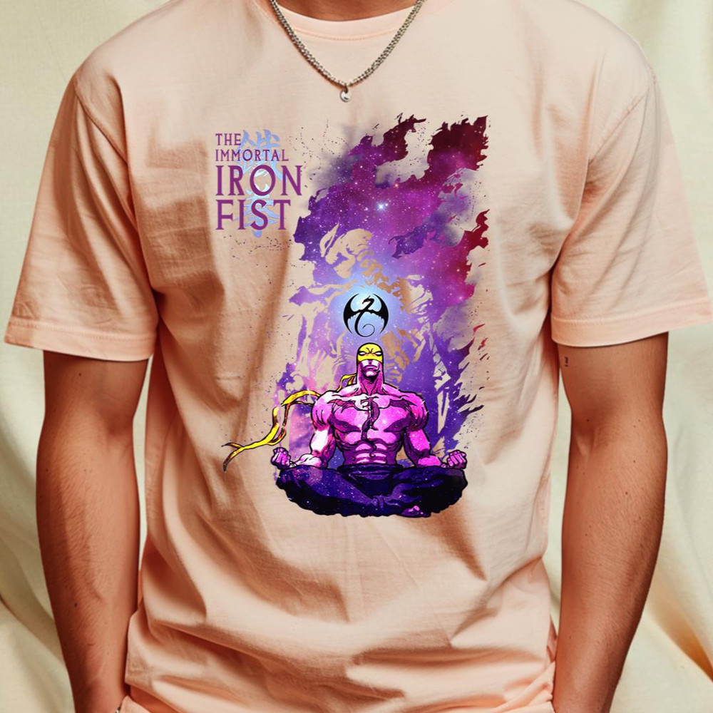 Marvel Iron Fist The Immortal In Space Meditation T-Shirt T-Shirt 3_T-Shirt_File PNG.jpg