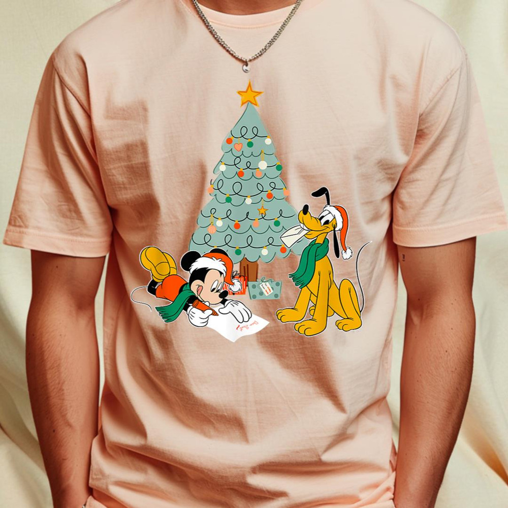 Disney Mickey Mouse and Pluto Christmas Letter to Santa T-Shirt 67_T-Shirt_File PNG.jpg