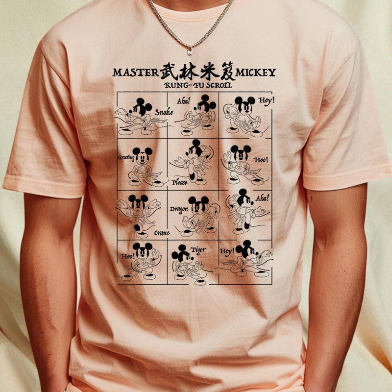 Disney Mickey Year Of The Mouse Kung-Fu Scroll T-Shirt 375_T-Shirt_File PNG.jpg
