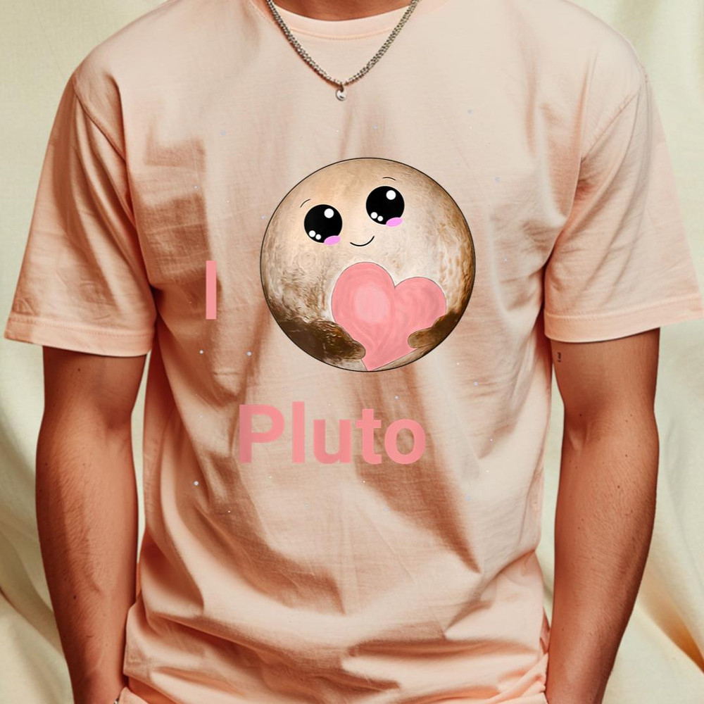 I love Pluto Heart Cute Pluto Planet Space T-Shirt Kawaii T-Shirt 198_T-Shirt_File PNG.jpg
