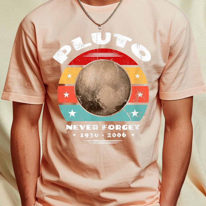 Never Forget Pluto Retro Style Science Space T-Shirt 486_T-Shirt_File PNG.jpg