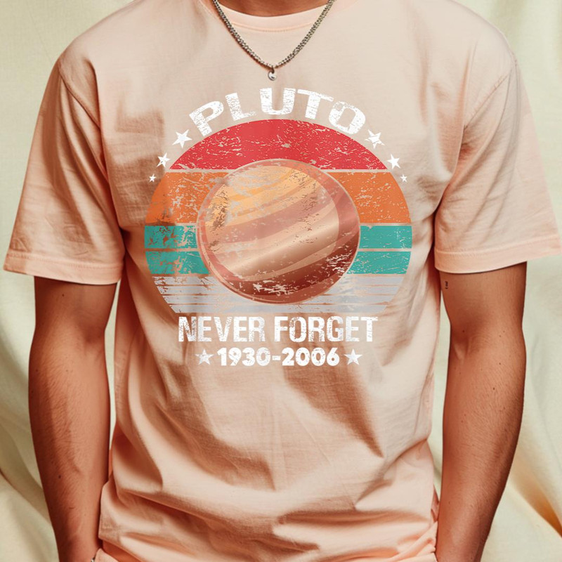 Never Forget Pluto, Nerdy Astronomy Space Science Vintage T-Shirt 359_T-Shirt_File PNG.jpg