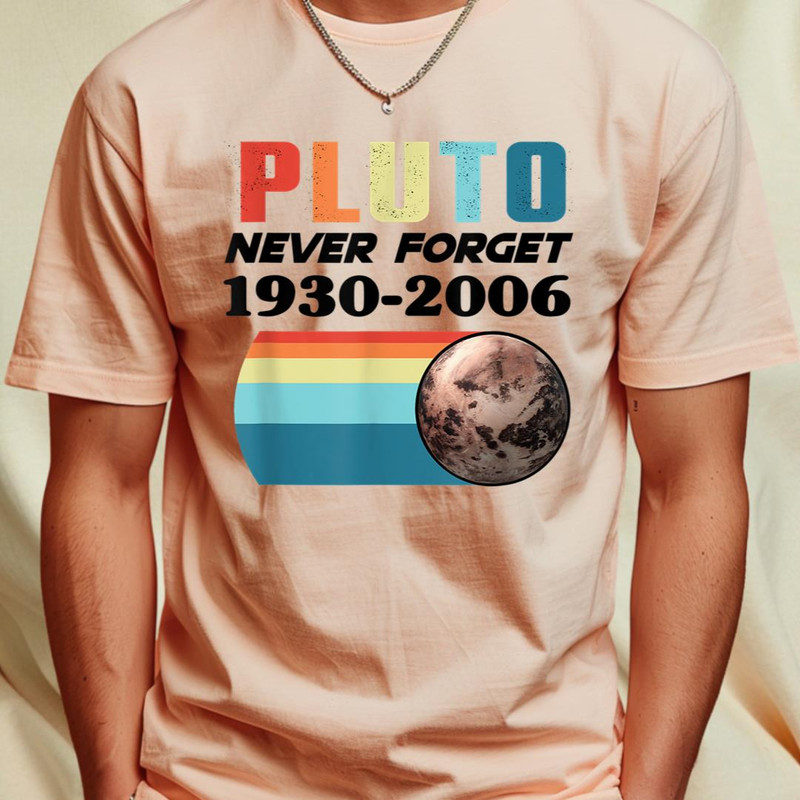 Pluto Never Forget Retro Vintage Pluto Weird Science Space T-Shirt 428_T-Shirt_File PNG.jpg